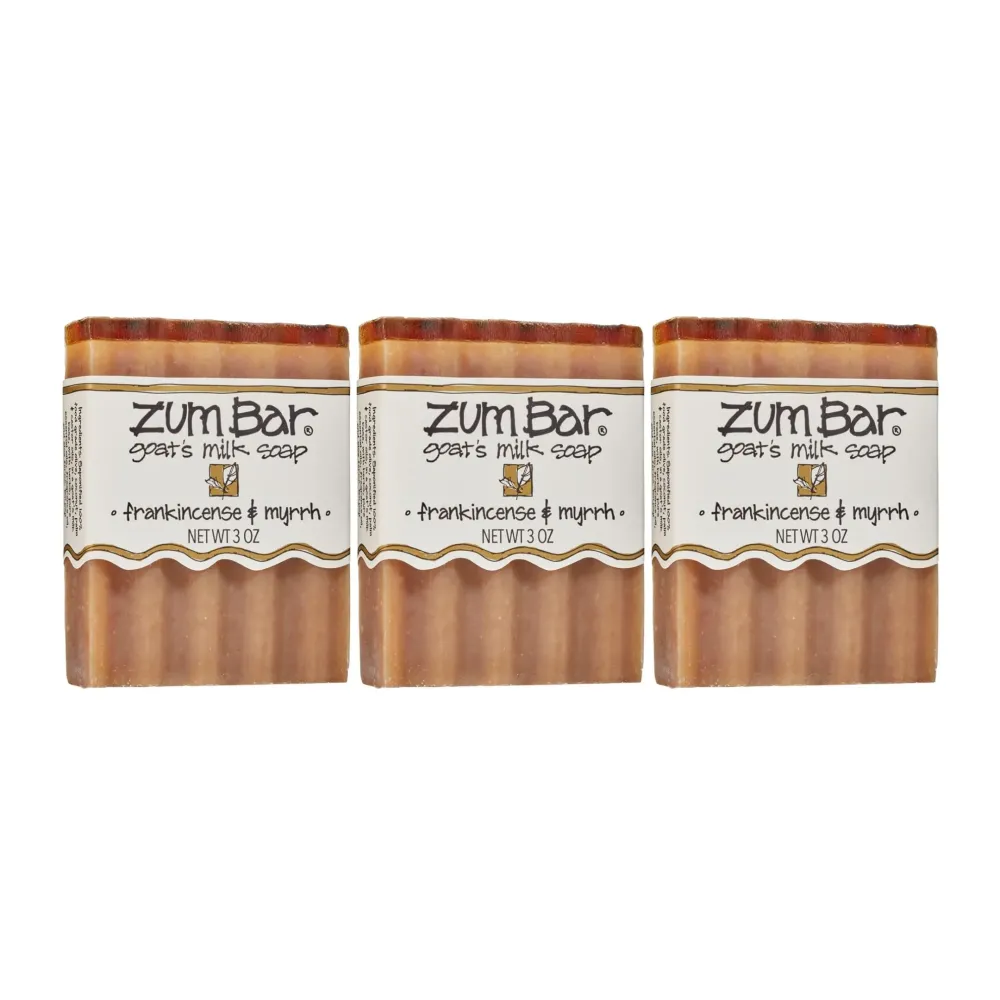 Zum Bar Goat\'s Milk Soap - Frankincense and Myrrh - 3 oz (3 Pack) Zum Bar Goat\'s Milk Soap - Frankincense and Myrrh - 3 oz (3 Pack)