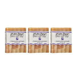 Zum Bar Goat\'s Milk Soap - Frankincense-Patchouli - 3 oz (3 Pack)