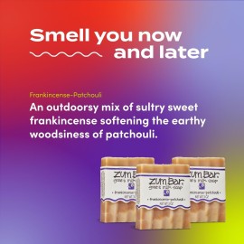 Zum Bar Goat\'s Milk Soap - Frankincense-Patchouli - 3 oz (3 Pack)