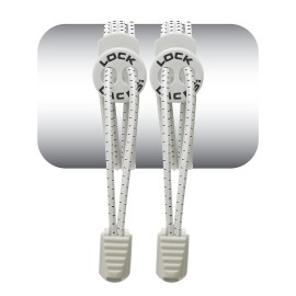 Sammons Preston Lock Laces, White, Strong Elastic ..