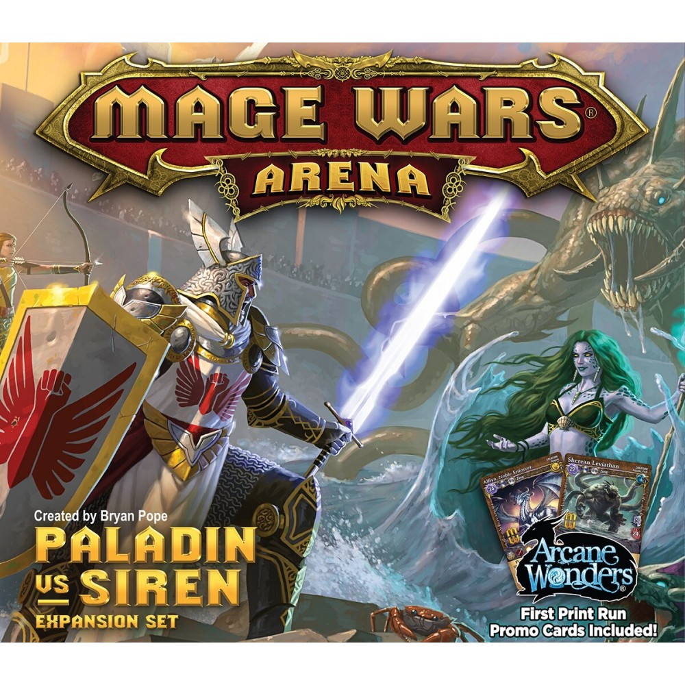 Mage Wars Arena: Paladin vs Siren Expansion Board Game