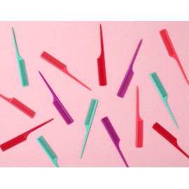 Diane Rat Tail Combs, 9-Inch Fine-Tooth Hair Styling Comb with Pointed Tip for Sectioning, Parting, and Teasing, Assorted Colors, 12 Pack Diane Rat Tail Combs, 9-Inch Fine-Tooth Hair Styling Comb with Pointed Tip for Sectioning, Parting, and Teasing, Assorted Colors, 12 Pack