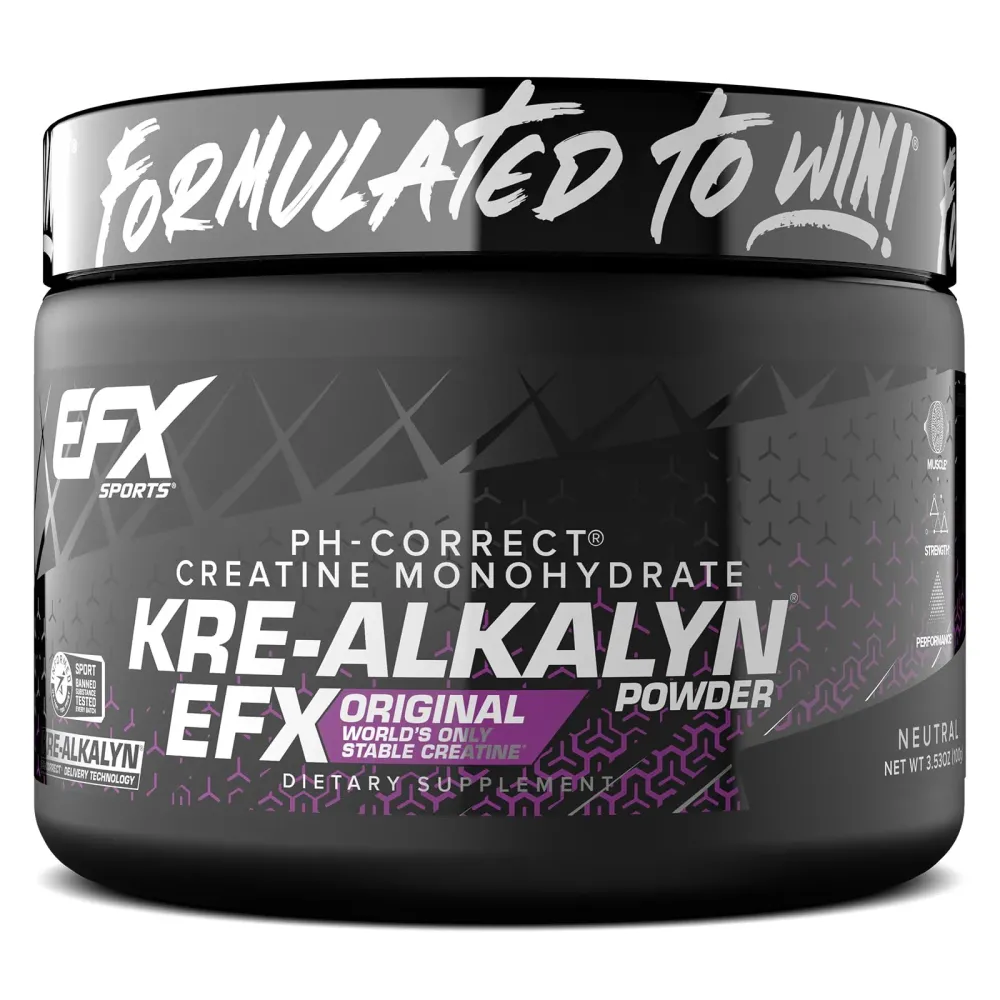 EFX Sports Kre-Alkalyn EFX Powder | pH Correct Creatine Monohydrate Powder Supplement | Strength, Muscle Growth & Performance | 66 Servings (Unflavored) EFX Sports Kre-Alkalyn EFX Powder | pH Correct Creatine Monohydrate Powder Supplement | Strength, Muscle Growth & Performance | 66 Servings (Unflavored)