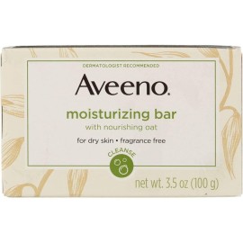 Aveeno Bar Dry Size 3.5 Ounce Moisturizing Bar For Dry Skin (Pack of 3)