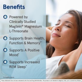 Jarrow Formulas Magnesium L-Threonate, MagMind Magtein Brain Supplements for Memory Support, 90 Veggie Capsules, Up to a 30 Day Supply Jarrow Formulas Magnesium L-Threonate, MagMind Magtein Brain Supplements for Memory Support, 90 Veggie Capsules, Up to a 30 Day Supply