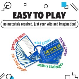 Games on the Go by Continuum Games - Portable Roadtrip Family Games to Challenge and Entertain for 2+ players , Blue Games on the Go by Continuum Games - Portable Roadtrip Family Games to Challenge and Entertain for 2+ players , Blue
