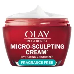 Olay Face Moisturizer, Regenerist Micro-Sculpting Cream for Women, Fragrance-Free - Hydrating, Anti-Aging, Anti-Wrinkle, Firming Skin Care - Hyaluronic Acid, Niacinamide, Amino Peptides, 1.7 Oz