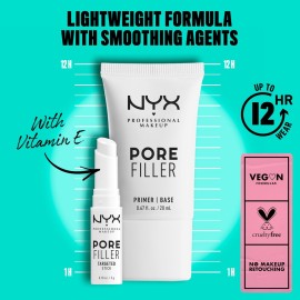 NYX PROFESSIONAL MAKEUP Pore Filler Blurring Primer, Vegan Face Primer