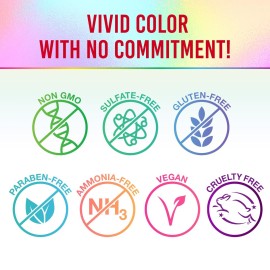 Punky Temporary Hair Color Spray, Cougar Red, Non-Damaging Spray-On Hair Dye Instant Vivid Hair Color, 3.5 oz, 1-Pack