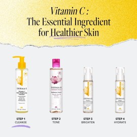 Derma E Vitamin C Cleanser - Daily Brightening & Hydrating Face Wash to Even Out Skin Tone - Moisturizing Face Cleanser for a Radiant Glow, 6 fl oz Derma E Vitamin C Cleanser - Daily Brightening & Hydrating Face Wash to Even Out Skin Tone - Moisturizing Face Cleanser for a Radiant Glow, 6 fl oz