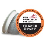 San Francisco Bay Coffee - Dark Roast - French Roast (80 ct) - Single Serve Coffee Pods, Commercially Compostable, K Cup Compatible
