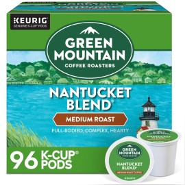 Green Mountain Coffee Roasters Nantucket Blend Keurig Single-Serve K-Cup Pods, Medium Roast Coffee, 96 Count