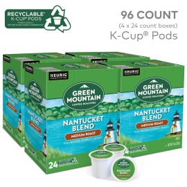 Green Mountain Coffee Roasters Nantucket Blend Keurig Single-Serve K-Cup Pods, Medium Roast Coffee, 96 Count