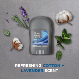 DOVE MEN + CARE Antiperspirant Deodorant Stick Clean Comfort 72-Hour Sweat & Odor Protection Antiperspirant for Men With 1/4 Moisturizing Cream 0.5 oz