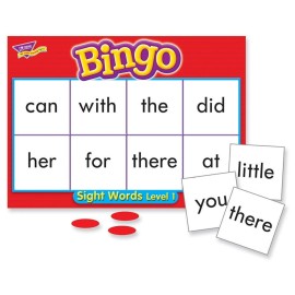 TREND ENTERPRISES: Sight Words Level 1 Bingo Game, Exciting Way for Everyone to Learn, Play 6 Different Ways, Great for Classrooms and at Home, 3 to 36 Players, for Ages 5 and Up TREND ENTERPRISES: Sight Words Level 1 Bingo Game, Exciting Way for Everyone to Learn, Play 6 Different Ways, Great for Classrooms and at Home, 3 to 36 Players, for Ages 5 and Up