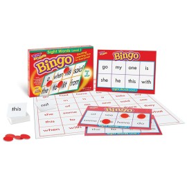 TREND ENTERPRISES: Sight Words Level 1 Bingo Game, Exciting Way for Everyone to Learn, Play 6 Different Ways, Great for Classrooms and at Home, 3 to 36 Players, for Ages 5 and Up TREND ENTERPRISES: Sight Words Level 1 Bingo Game, Exciting Way for Everyone to Learn, Play 6 Different Ways, Great for Classrooms and at Home, 3 to 36 Players, for Ages 5 and Up