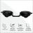 Super Sunnies Evo Flexible Tanning Bed Goggles UV Eye Protection Black Glasses, FDA Compliant