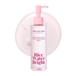 The Face Shop Rice Water Bright Light Facial Cleansing Oil, Daily Makeup Remover, Oil Cleanser, Vegan, Korean Skin Care with Jojoba Oil, Face Pore Cleanser, 150ml