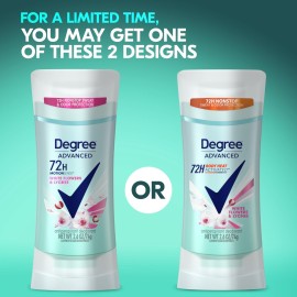 Degree Advanced Protection Antiperspirant Deodorant White Flowers & Lychee for 72-Hour Sweat & Odor Control for Women, with Body Heat Activated Technology, 2.6 oz Degree Advanced Protection Antiperspirant Deodorant White Flowers & Lychee for 72-Hour Sweat & Odor Control for Women, with Body Heat Activated Technology, 2.6 oz