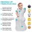 Love to Dream Swaddle Up Transition Swaddle, Patented Zip-Off Wings, Gently Help Baby Transition from Being Swaddled to Arms Free When Showing Signs of Rolling, 1.0 TOG, 13-19 lbs, Gray