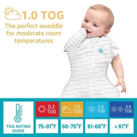 Love to Dream Swaddle Up Transition Swaddle, Patented Zip-Off Wings, Gently Help Baby Transition from Being Swaddled to Arms Free When Showing Signs of Rolling, 1.0 TOG, 13-19 lbs, Gray Love to Dream Swaddle Up Transition Swaddle, Patented Zip-Off Wings, Gently Help Baby Transition from Being Swaddled to Arms Free When Showing Signs of Rolling, 1.0 TOG, 13-19 lbs, Gray