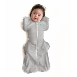 Love to Dream Swaddle UP, Baby Sleep Sack, Self-Soothing Swaddles for Newborns, Improves Sleep, Snug Fit Helps Calm Startle Reflex, New Born Essentials for Baby, Small 8-13lbs, Gray