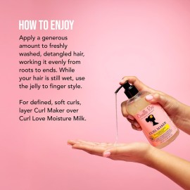 Camille Rose Curl Maker, Smoothing and Nourishing Curly Hair Gel with Aloe, for All Hair Types and Textures, 12 fl oz Camille Rose Curl Maker, Smoothing and Nourishing Curly Hair Gel with Aloe, for All Hair Types and Textures, 12 fl oz