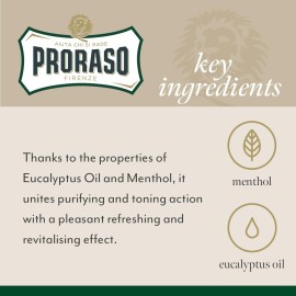 Proraso Pre-Shave Conditioning Cream for Men, Refreshing and Toning with Menthol and Eucalyptus Oil, 3.6 oz Proraso Pre-Shave Conditioning Cream for Men, Refreshing and Toning with Menthol and Eucalyptus Oil, 3.6 oz