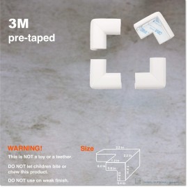 Roving Cove HeftyFit Corner Protector for Baby (16 Large Corners), Heavy-Duty Soft Rubber Foam Furniture Corner Bumper Guards, 3M Adhesive Pre-Taped, Oyster White (Off White) Roving Cove HeftyFit Corner Protector for Baby (16 Large Corners), Heavy-Duty Soft Rubber Foam Furniture Corner Bumper Guards, 3M Adhesive Pre-Taped, Oyster White (Off White)