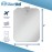 The Shave Well Company Anti-Fog Shaving Mirror for Travel | Fogless Bathroom Shower Mirror with Handheld Option for Men and Women | Hanging Shower Mirror Includes Long-Lasting Reusable Suction Cup
