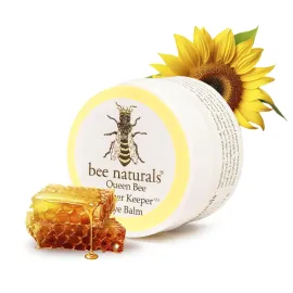 Bee Naturals Queen Bee Best Eye Balm Peeper Keeper - Natural Eye Balm with Vitamin E & 10 Oils - Reduces Crow\'s Feet, Wrinkles & Fine Lines - Moisturizing Skincare