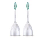 Philips Sonicare Genuine E-Series Replacement Toothbrush Heads, 2 Brush Heads, White, HX7022/66