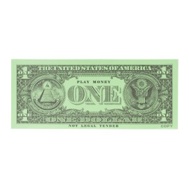 LEARNING ADVANTAGE One Dollar Play Bills - Set of 100 $1 Paper Bills - Designed and Sized Like Real US Currency - Teach Currency, Counting and Math with Play Money