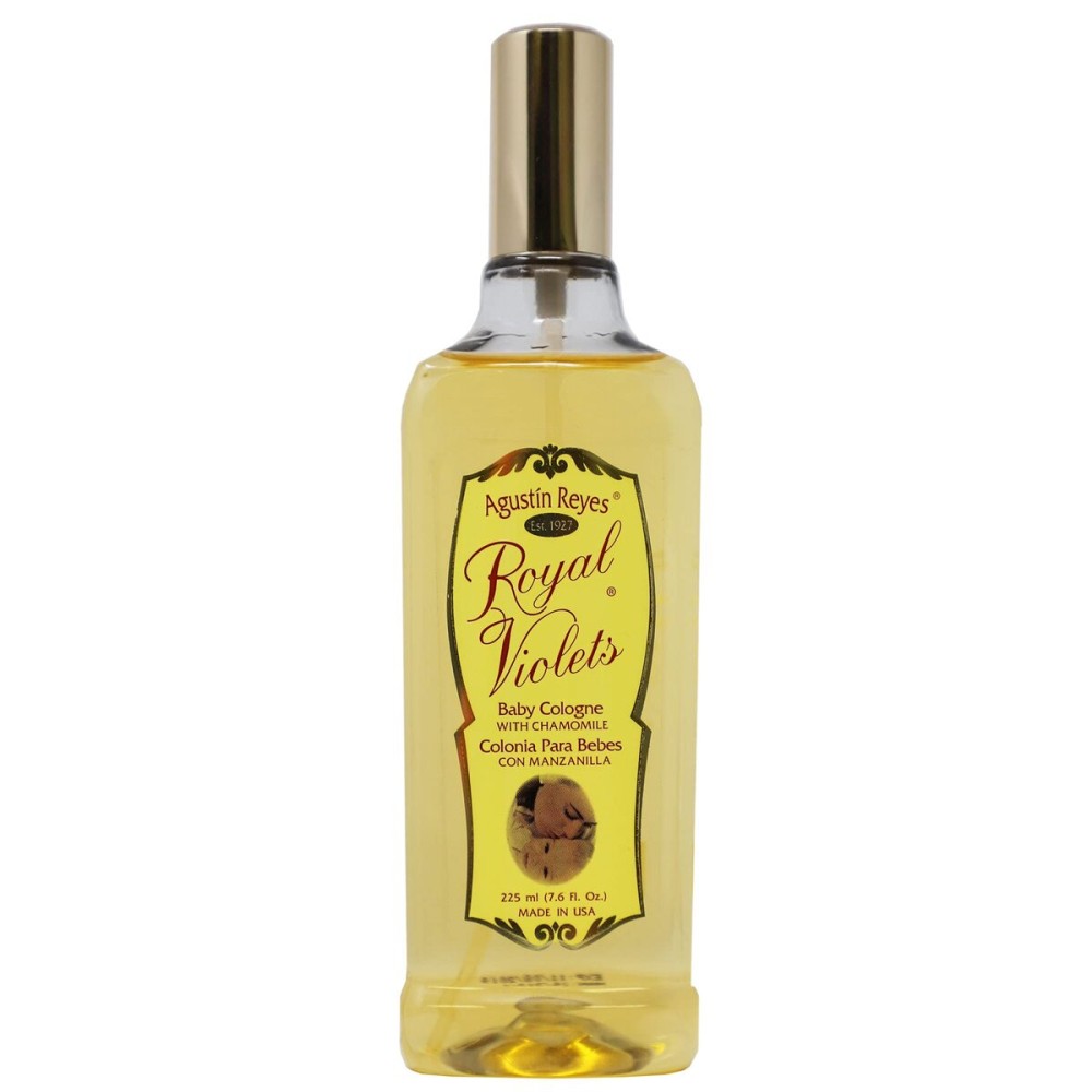 Royal Violets Baby Cologne, with Chamomile to gently refresh your Baby, Delicate Scent, 7.6 Fl Oz, Spray Plastic Bottle