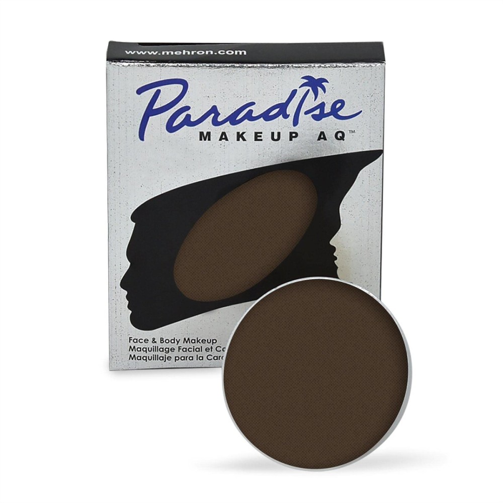 Mehron Makeup Paradise Makeup AQ Refill Size | Stage & Screen Performance, Face & Body Painting, Beauty, Cosplay, and Halloween | Water Activated Face Paint, Body Paint .25 oz (7 ml) (DARK BROWN) Mehron Makeup Paradise Makeup AQ Refill Size | Stage & Screen Performance, Face & Body Painting, Beauty, Cosplay, and Halloween | Water Activated Face Paint, Body Paint .25 oz (7 ml) (DARK BROWN)