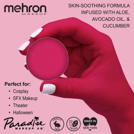 Mehron Makeup Paradise Makeup AQ Refill Size | Stage & Screen Performance, Face & Body Painting, Beauty, Cosplay, and Halloween | Water Activated Face Paint, Body Paint .25 oz (7 ml) (DARK PINK) Mehron Makeup Paradise Makeup AQ Refill Size | Stage & Screen Performance, Face & Body Painting, Beauty, Cosplay, and Halloween | Water Activated Face Paint, Body Paint .25 oz (7 ml) (DARK PINK)
