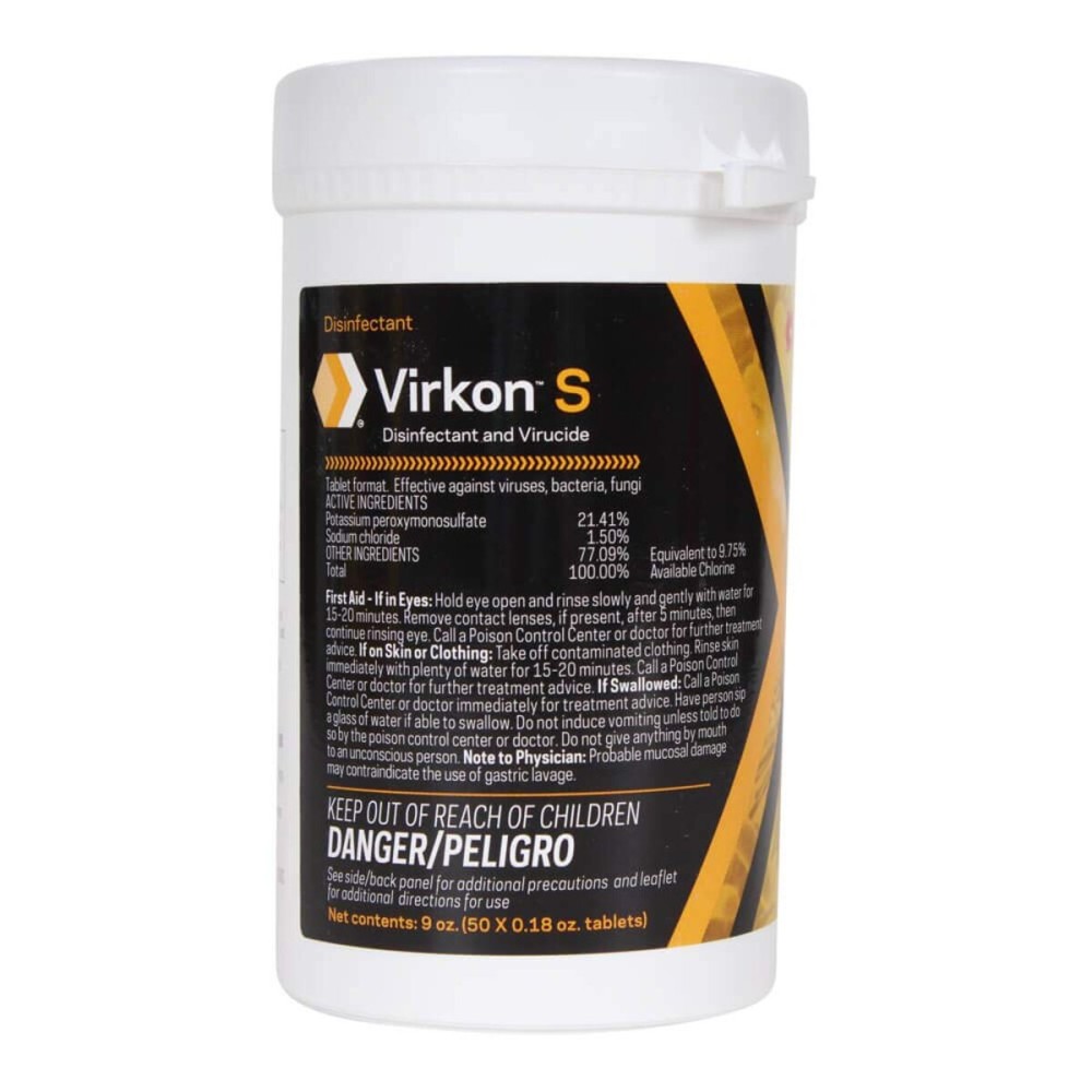 DuPont Virkon S, 9 oz, 50 Tablets DuPont Virkon S, 9 oz, 50 Tablets