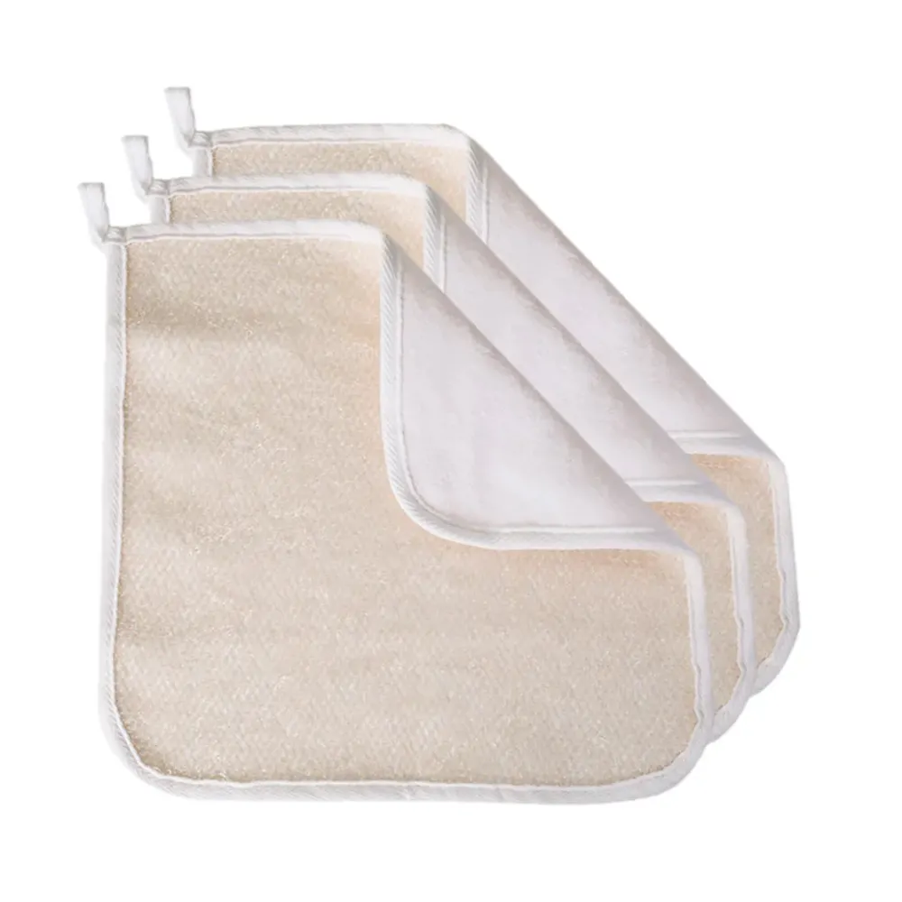 Paradiso Soft-Weave Exfoliating Wash Cloths for Face and Body, Dual Textured, Travel Wash Cloth, Pack of 3 Paradiso Soft-Weave Exfoliating Wash Cloths for Face and Body, Dual Textured, Travel Wash Cloth, Pack of 3