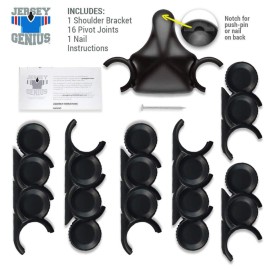 JerseyGenius Adjustable Jersey Display | Shapes to Fit Any Sports Jersey | Jersey Hanger for Wall Display | Sports Display (Single) JerseyGenius Adjustable Jersey Display | Shapes to Fit Any Sports Jersey | Jersey Hanger for Wall Display | Sports Display (Single)