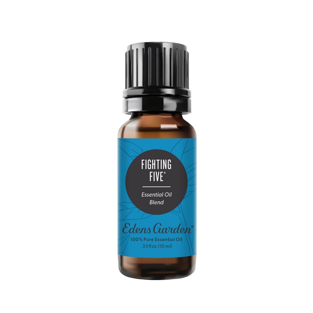 Edens Garden Fighting Five Essential Oil Blend- 100% Pure Premium Grade, Undiluted, Natural, Therapeutic, Aromatherapy, The Best for Diffusing, Candle, Laundry, Humidifiers 10 ml (.33 fl oz) Edens Garden Fighting Five Essential Oil Blend- 100% Pure Premium Grade, Undiluted, Natural, Therapeutic, Aromatherapy, The Best for Diffusing, Candle, Laundry, Humidifiers 10 ml (.33 fl oz)