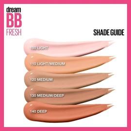Maybelline Dream Fresh Skin Hydrating BB cream, 8-in-1 Skin Perfecting Beauty Balm with Broad Spectrum SPF 30, Sheer Tint Coverage, Oil-Free, Medium, 1 Fl Oz Maybelline Dream Fresh Skin Hydrating BB cream, 8-in-1 Skin Perfecting Beauty Balm with Broad Spectrum SPF 30, Sheer Tint Coverage, Oil-Free, Medium, 1 Fl Oz