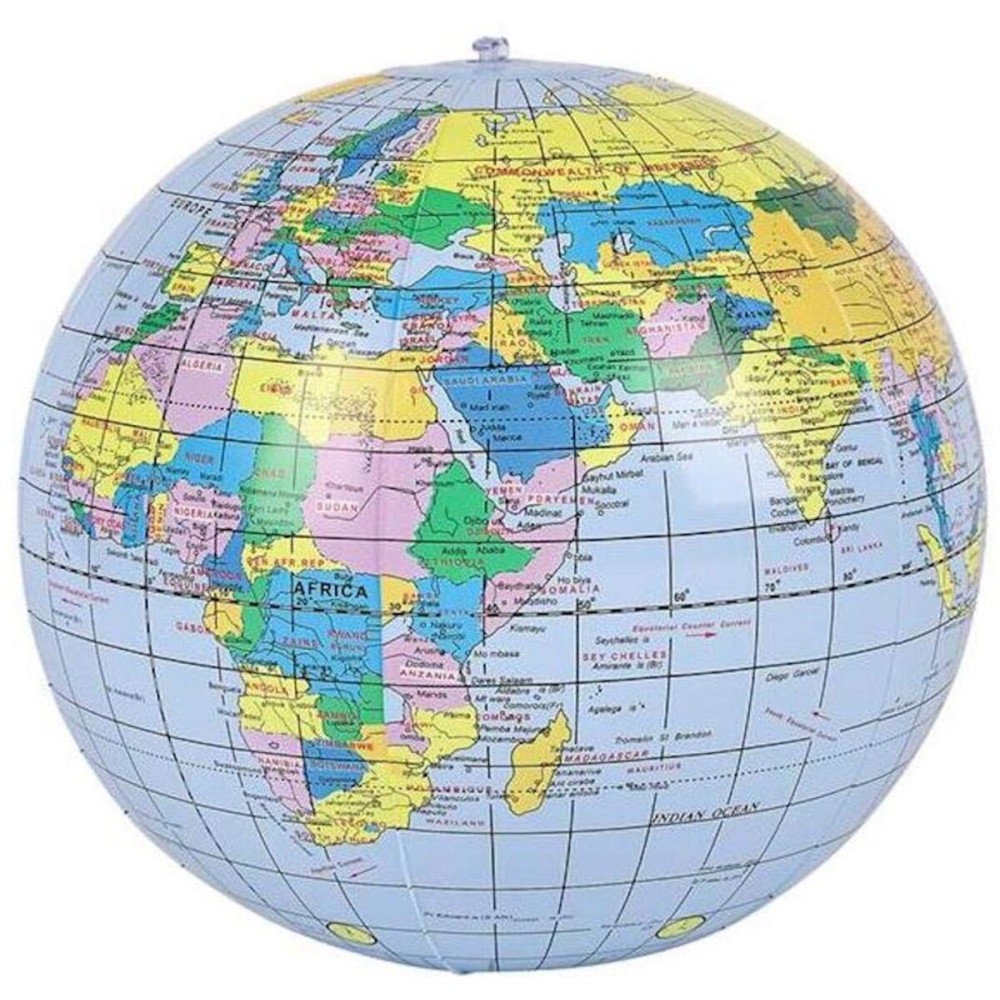 Rhode Island Novelty Inflatable Globe Replica 16-inch Rhode Island Novelty Inflatable Globe Replica 16-inch