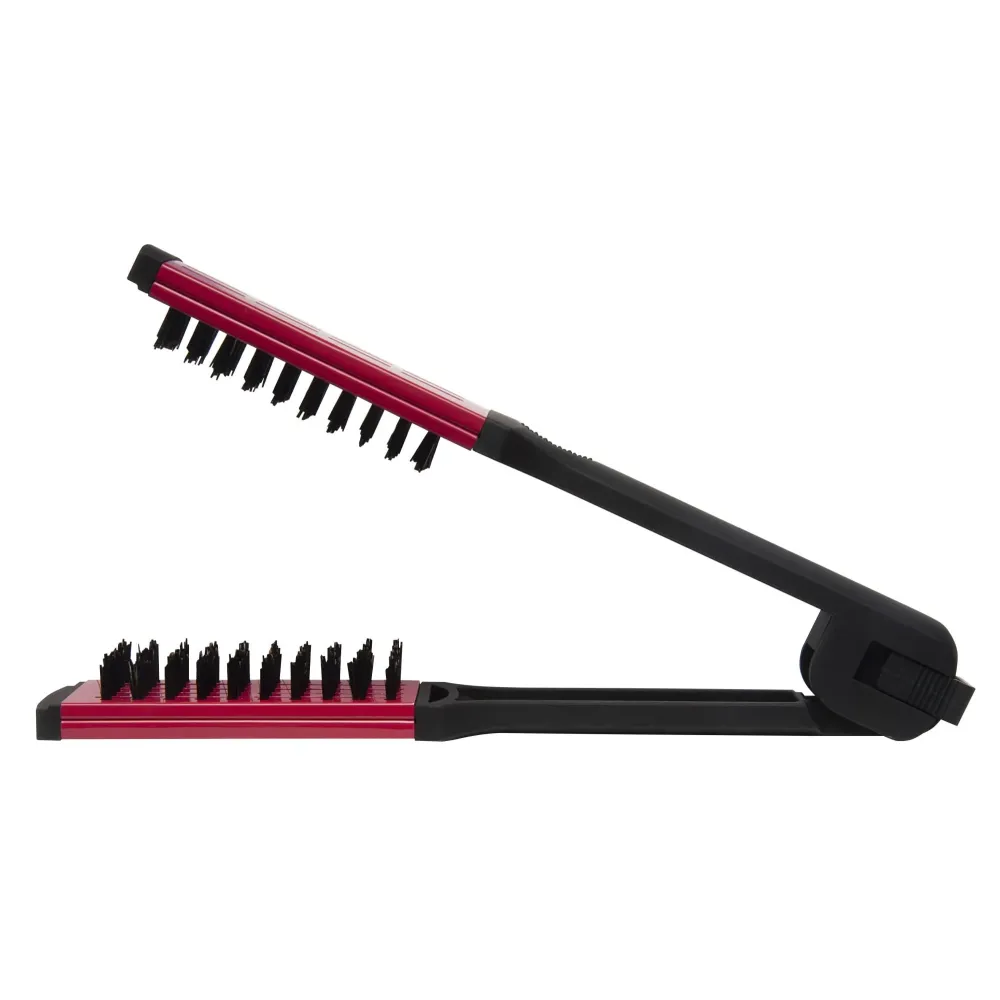 Diane Ceramic Straightening Brush with Nylon Bristles for Smoothing and Styling Thick Coarse Hair, Double-Sided Hair Straightener Brush Diane Ceramic Straightening Brush with Nylon Bristles for Smoothing and Styling Thick Coarse Hair, Double-Sided Hair Straightener Brush