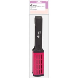Diane Ceramic Straightening Brush with Nylon Bristles for Smoothing and Styling Thick Coarse Hair, Double-Sided Hair Straightener Brush Diane Ceramic Straightening Brush with Nylon Bristles for Smoothing and Styling Thick Coarse Hair, Double-Sided Hair Straightener Brush