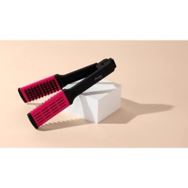 Diane Ceramic Straightening Brush with Nylon Bristles for Smoothing and Styling Thick Coarse Hair, Double-Sided Hair Straightener Brush Diane Ceramic Straightening Brush with Nylon Bristles for Smoothing and Styling Thick Coarse Hair, Double-Sided Hair Straightener Brush