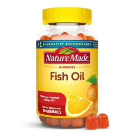 Nature Made Fish Oil Omega 3 Gummies, Omega 3 Fish Oil Supplements, Healthy Heart Support, 90 Gummies, 45 Day Supply Nature Made Fish Oil Omega 3 Gummies, Omega 3 Fish Oil Supplements, Healthy Heart Support, 90 Gummies, 45 Day Supply