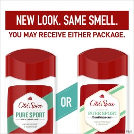 Old Spice Aluminum Free Antiperspirant Deodorant For Men, High Endurance, 24/7 Sweat Defense & Odor Protection, 24/7 Freshness & Lasting Scent, Pure Sport Scent, 3.0 oz (Pack of 2) Old Spice Aluminum Free Antiperspirant Deodorant For Men, High Endurance, 24/7 Sweat Defense & Odor Protection, 24/7 Freshness & Lasting Scent, Pure Sport Scent, 3.0 oz (Pack of 2)