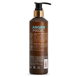 Argan Magic Nourishing Hair Cream - Hydrates, Conditions, and Eliminates Frizz for All Hair Types | Seals in Shine | Made in USA, Paraben Free, Cruelty Free (8.5 oz) Argan Magic Nourishing Hair Cream - Hydrates, Conditions, and Eliminates Frizz for All Hair Types | Seals in Shine | Made in USA, Paraben Free, Cruelty Free (8.5 oz)