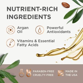 Argan Magic Nourishing Hair Cream - Hydrates, Conditions, and Eliminates Frizz for All Hair Types | Seals in Shine | Made in USA, Paraben Free, Cruelty Free (8.5 oz) Argan Magic Nourishing Hair Cream - Hydrates, Conditions, and Eliminates Frizz for All Hair Types | Seals in Shine | Made in USA, Paraben Free, Cruelty Free (8.5 oz)