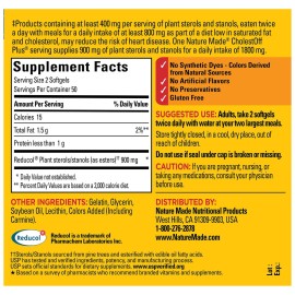 Nature Made CholestOff Plus, Dietary Supplement for Heart Health Support, 100 Softgels, 25 Day Supply Nature Made CholestOff Plus, Dietary Supplement for Heart Health Support, 100 Softgels, 25 Day Supply